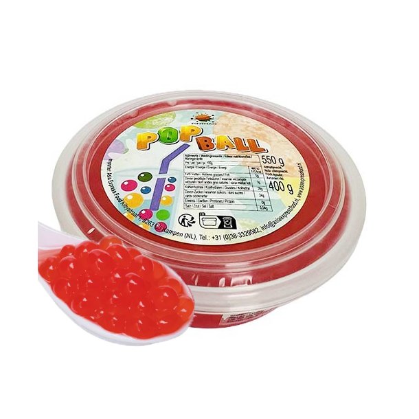 Popball Boba Perler Jordb�r-smag (PINSHAN) - 550g