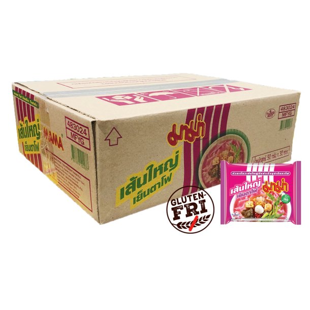 Instant Flat Rice Noodles Yen Ta Fo (MAMA) - 30 x 50gr.