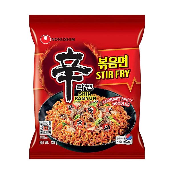 Shin Ramyun Spicy Stir Fry (NongShim)  - 131gr.