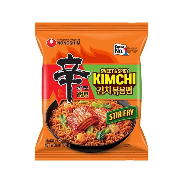 Shin Ramyun KimChi Sweet &amp; Spicy (NongShim) - 137gr.