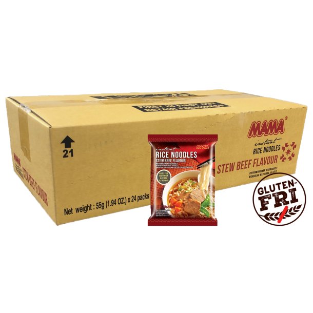 1 ks. Rice Noodles Stew Beef Flavour (MAMA) - 24 x 55gr.