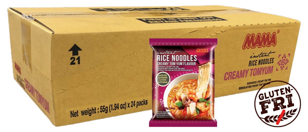 1ks. Rice Noodles Creamy Tom Yum Flavour (MAMA) - 24 x 55gr.