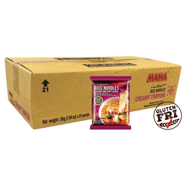 1ks. Rice Noodles Creamy Tom Yum Flavour (MAMA) - 24 x 55gr.