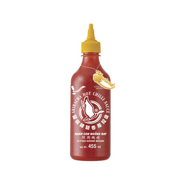 Chili Sauce Hot 61% w/Mustard (Flying Goose) - 455ml.