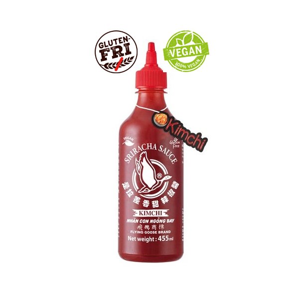 Chili Sauce w./KimChi 55% (Flying Goose) - 455ml.