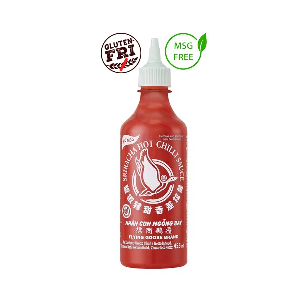 Chili Sauce Hot 61% No MSG (Flying Goose) - 455ml.