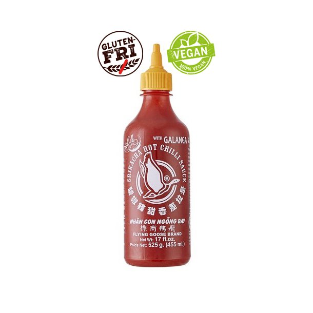 Chili Sauce w./Galanga 53% (Flying Goose) - 455ml.