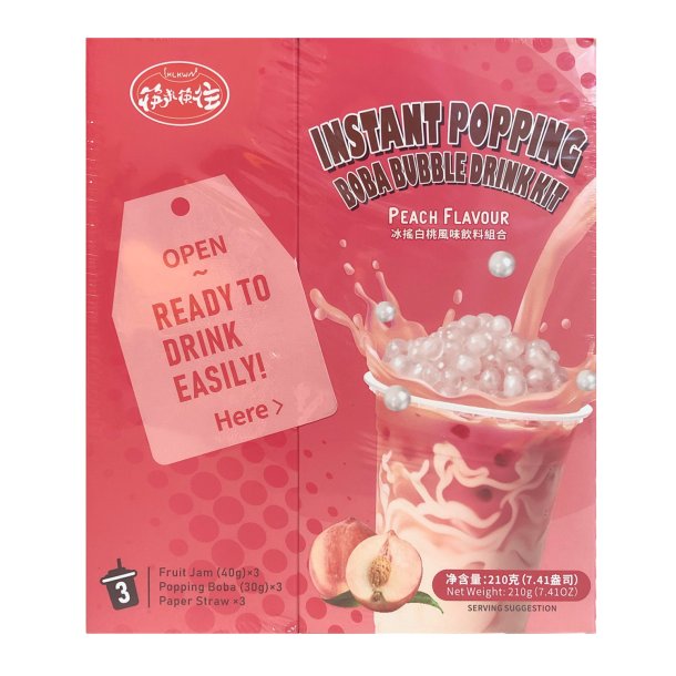 Instant Popping Boba Set - Peach (KLKW) - 210g