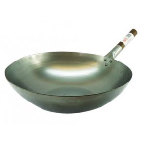 Round Wok & Wooden Handle (�38,1cm)