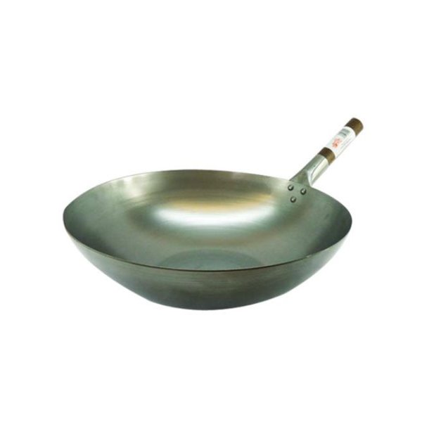 Round Wok &amp; Wooden Handle (�38,1cm)