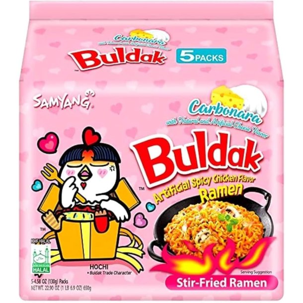 Hot Chicken Carbo (SamYang) - 5 x 130gr.