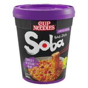 Soba Cup Noodles, Sweet & Spicy (Nissin) 88gr.