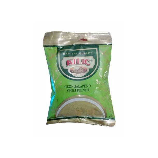 Grn Jalapeno chili pulver (Kilic) - 50gr.