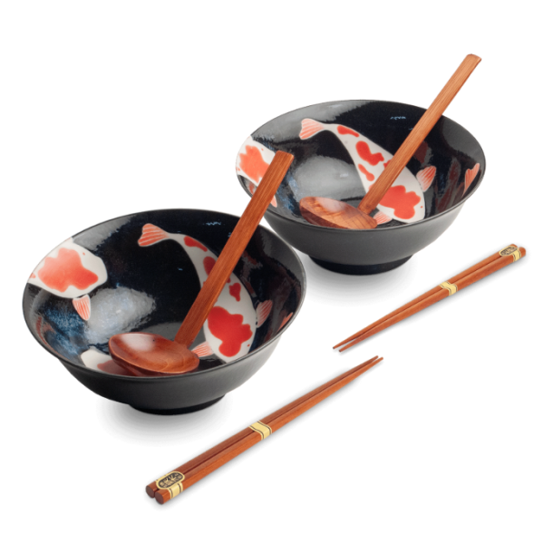 Ramen Bowl set - Koi (Tokyo Design Studio)