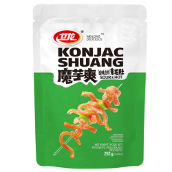 Konjac Shuang Sour &amp; Hot Flavour (Weilong) - 252gr.