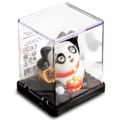 Nikkende Lykke Panda med Guldpose - 6 cm. h�j
