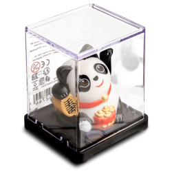Nikkende Lykke Panda med Guldpose - 6 cm. h�j