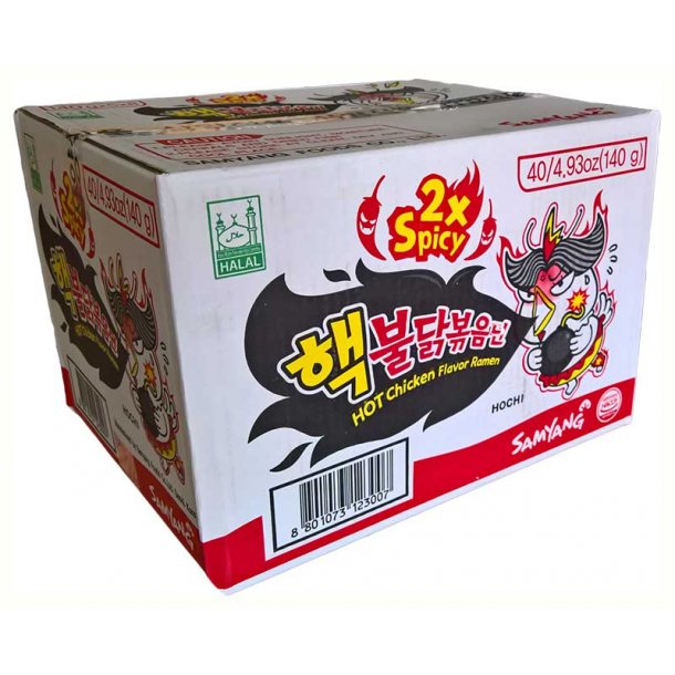2x Spicy &amp; Hot Chicken (SamYang) - 40x140gr.