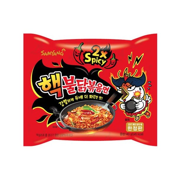2x Spicy &amp; Hot Chicken (SamYang) - 140gr. 