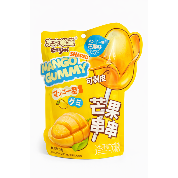 Shaped Gummy Mango flavour (JJLD) - 60gr.