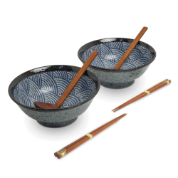 Ramen Bowl Set - Japanese Wave (Edo Japan Design)