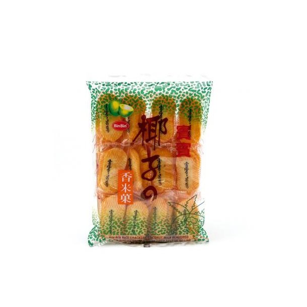 Rice Crackers w/coconut flavor (Bin Bin) - 150gr.